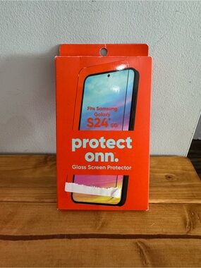 onn. Glass Screen Protector for Samsung Galaxy S24 5G OPEN BOX